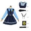 Judy Cosplay Costume Girls' Dress Judy Rabbit Police Officer Cosplay Little Girl Birthday Dress Lolita Puffy Dress