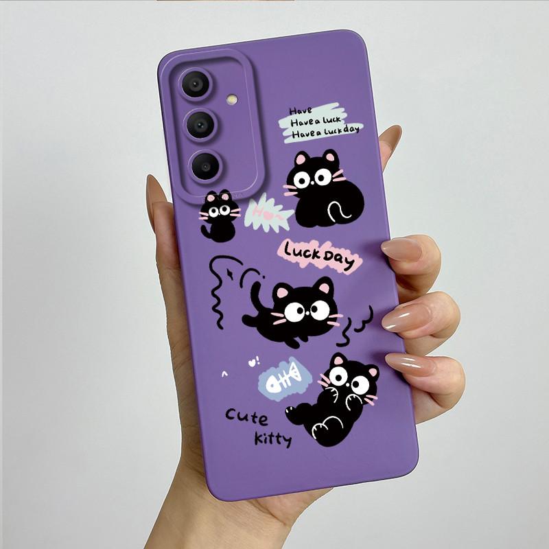Sweet Soft Phone Case for Samsung Galaxy A15 A155 A156 4G 5G Fashion Cool Painted Cases Protection Back Cover Accessories Casing