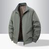 Men's Casual Light Business Jacket, Middle-aged and Elderly Standing Collar Jacket, Outdoor Plus Size Loose Jacket
