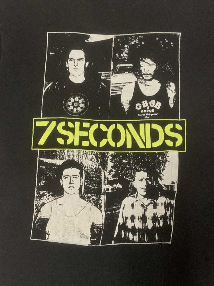 7 Seconds Band Black T-Shirt Cotton Unisex S-234XL Short Sleeve RD53 Unisex T-Shirt XXL
