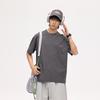 Men's Solid-Color Round-Neck Short-Sleeve T-Shirt Casual Loose-Fit Top Base Layer