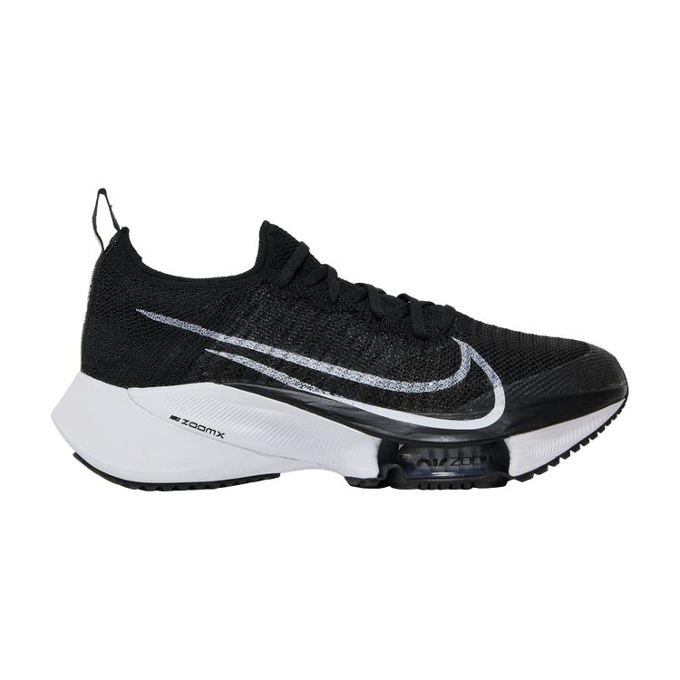 Nike Wmns Air Zoom Tempo NEXT% Flyknit  Black White  36.5