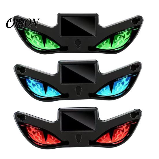 Wireless LED Car Light Solar Devil Eyes for Windshield, Magnetic Installation Window Warning Sign with Three Custom Display Smart Modes, Digital