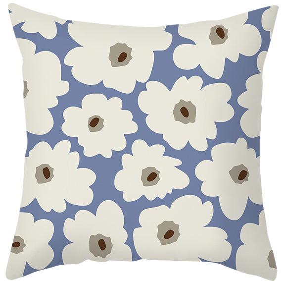 Simple Style Morandi Color Pillowcase Lines Abstract Geometric Printed Cushion Home Sofa Pillowcase