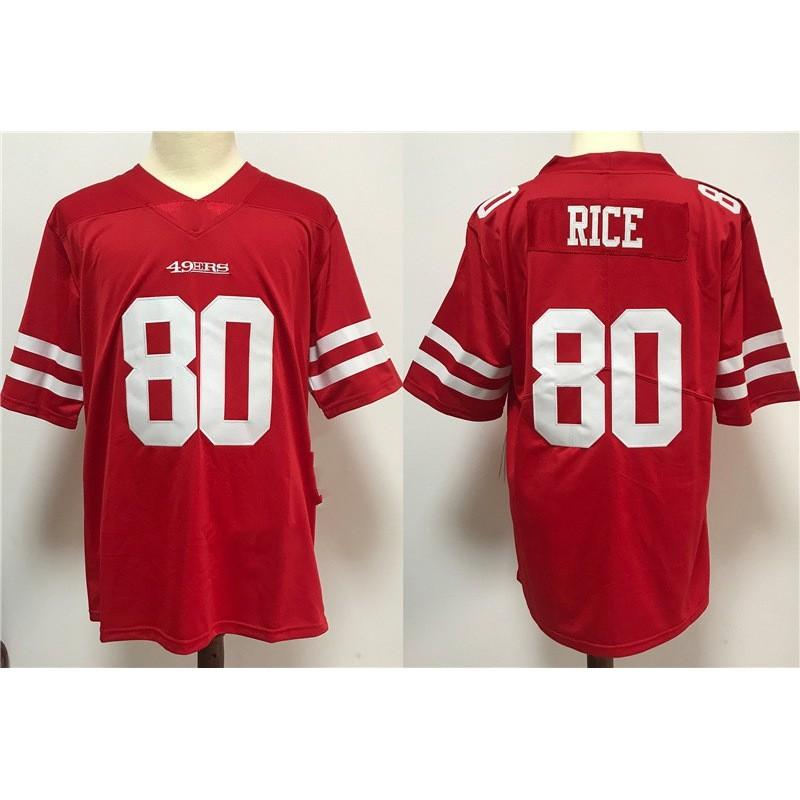 Mens San Francisco 49ers NFL Football Jersey Premium Embroidered Team Sport Shirt Fans Game Day Wear