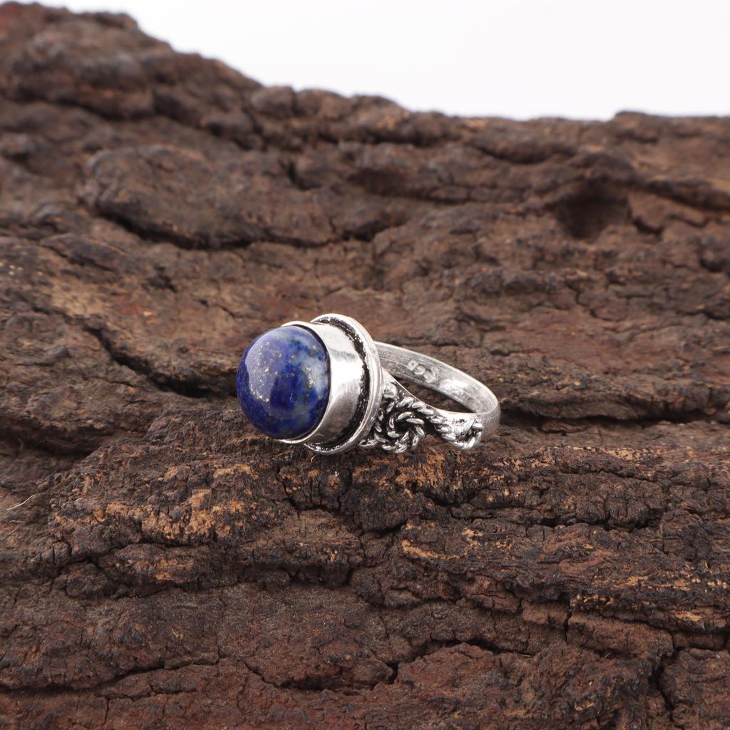 Lapis Lazuli Ring Handmade Jewelry, 925 Solid Sterling Silver Ring, Designer Gemstone Ring Jewelry, Gift For Mom