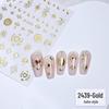"Bohemian Silver Star & Moon Nail Sticker Set"
