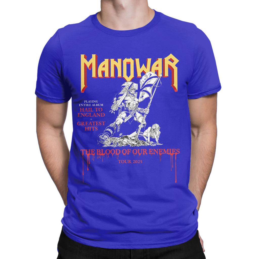 The Blood Of Our Enemies Manowar Tour 2025 Grafické potisky Pánská Dámská Bavlněná Trička Oblečení