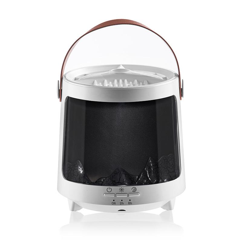 Aroma difuzér Aurora: Sedmibarevné světlo, Tichý zvlhčovač, Kroužkový ventilátor s medúzou, Difuzér vůně, Ideální dárek do ložnice