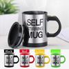 400ml Elektrischer Edelstahlbecher mit Deckel - Automatischer Selbstmischender Becher für Kaffee, Milchgetränke, Faules Geschenk, Geschenkbox enthalten