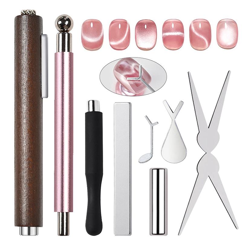 1PC Nail Art Cat Magnet Pen Multi-Function Magnet Tool For 3D Magnet Sticks Gel Painting Magnet Wand UV Gel Polish Manicure Tool