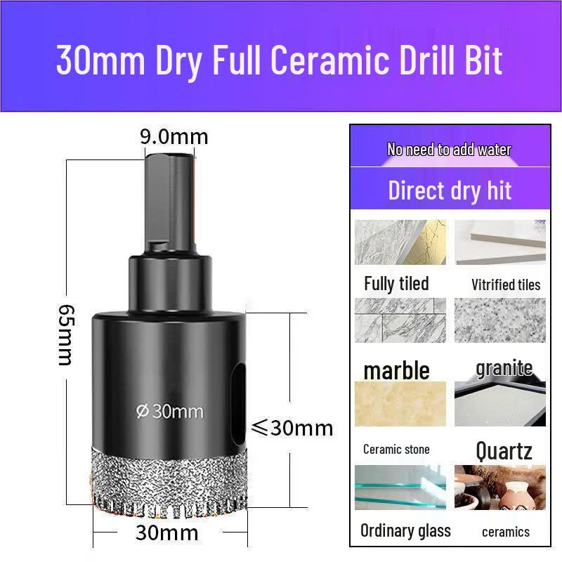 

30mm Toothed Ceramic Tile Hole Saw