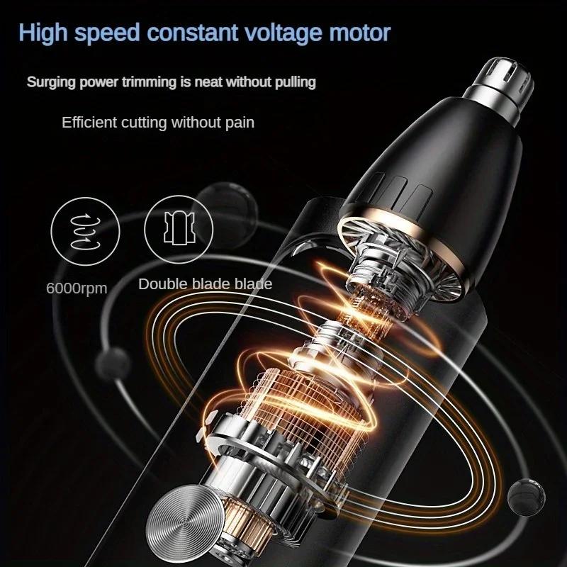 Nose Hair Trimmer Facial Hair Trimmer Beard Hair Trimmer Rechargeable Electric Nose Hair Trimmer USB Charging Model