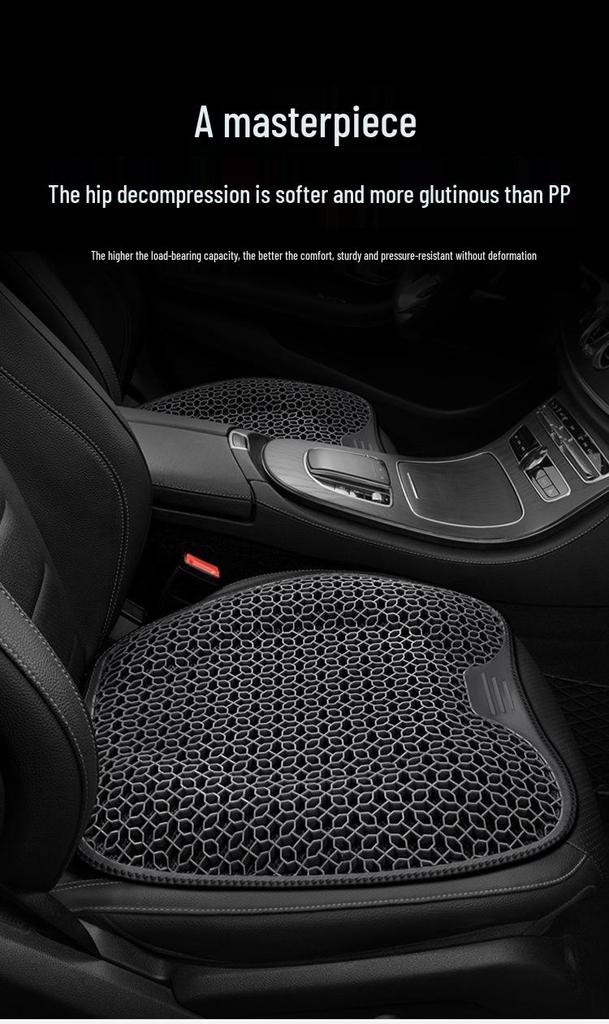Breathable Honeycomb Gel Seat Cushion for Car and Office - Cool Silicone Egg Pad