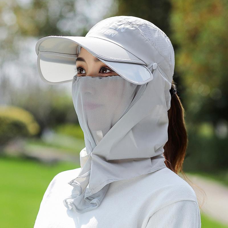 Sommervisirhatt for kvinner Hurtigtørkende Justerbar Bredbremmet Solbeskyttelseshatt Pustende Solkrem UV-beskyttelse Hatt Gaver