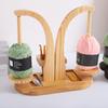 Multifunctionele Roterende Garenspoel Organizer Stand Magnetische Houten Garenhouder voor Naaien Haak Breien Project