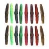 16pcs Soft Lure TPR Bite Resistant Hidden Hook Tip Built In Ringing Bead Soft Stick Baits Worms for