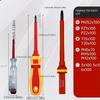 13pcs Magnetic Screwdriver Set with Interchangeable Heads - Durable Steel, Suitable for Electricians and DIY Repairs