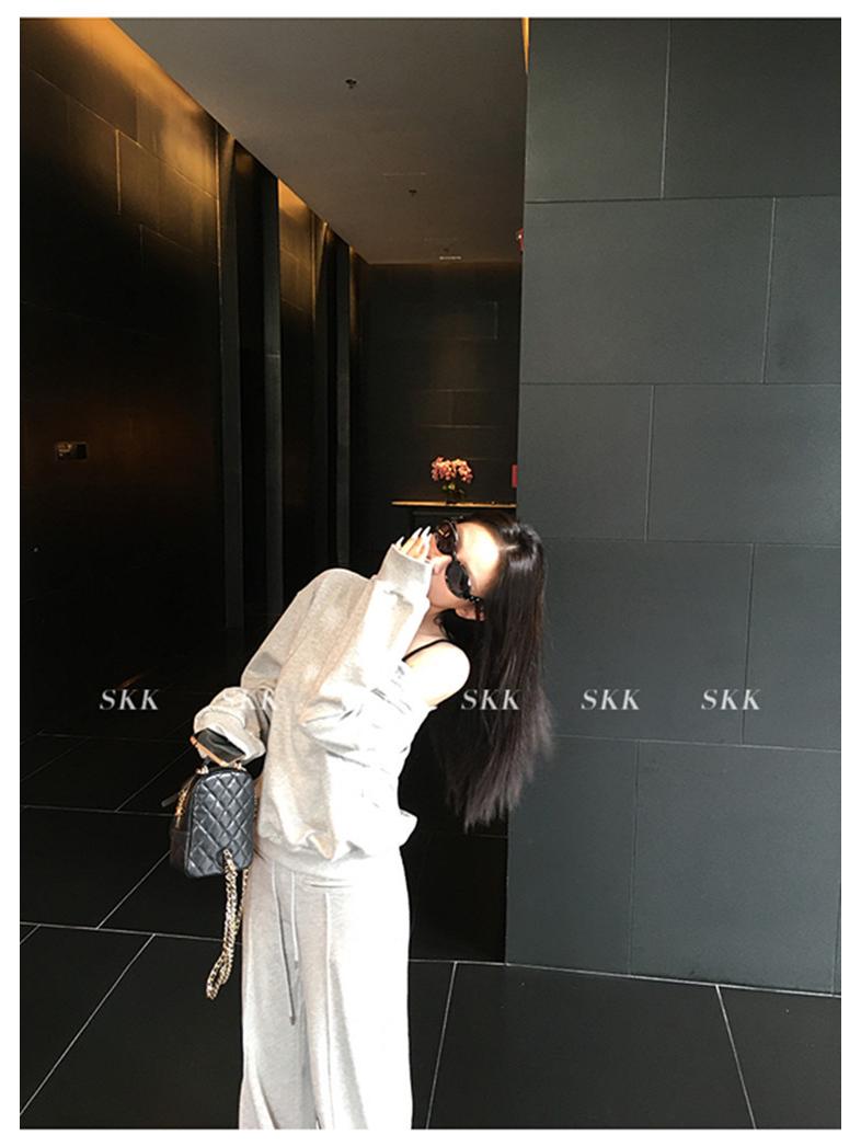 

Early Autumn One-Shoulder Loose Pullover Sweatshirt for Women XL (120-135 lbs)