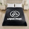 Linkin Park Druck Flanelldecke Gemütliche Leichte Plüschdecke für Bett Sofa Haushalt