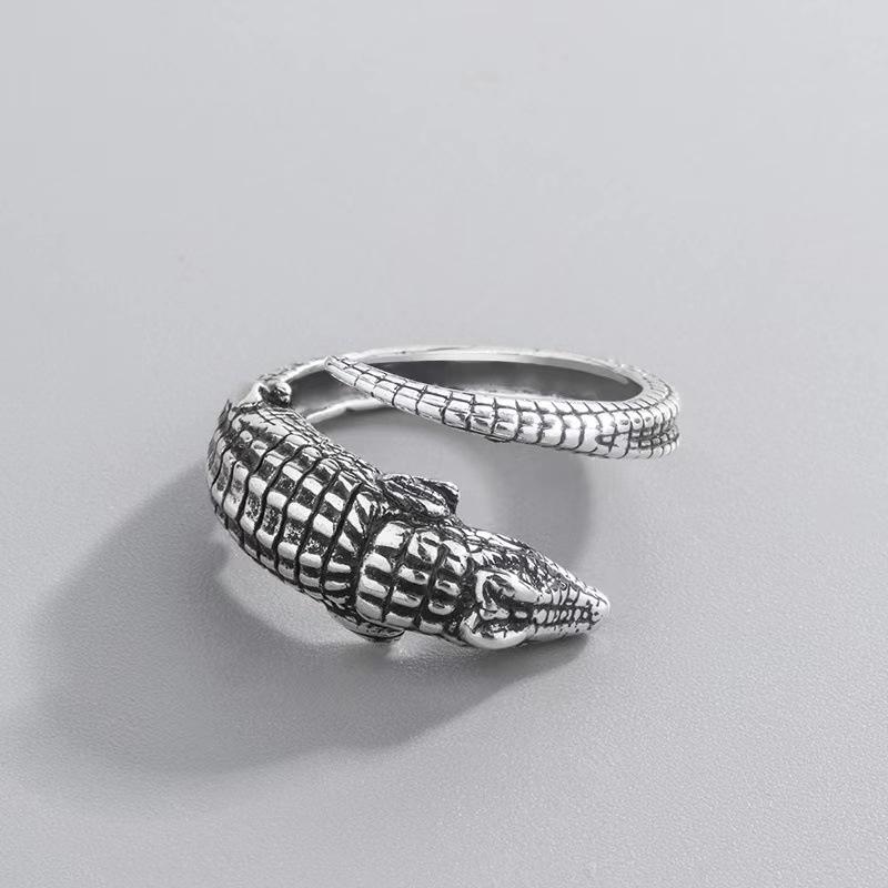 New Crocodile Ring Female Small Animal Cute Ring European and American Unicorn Ring Adjustable Size