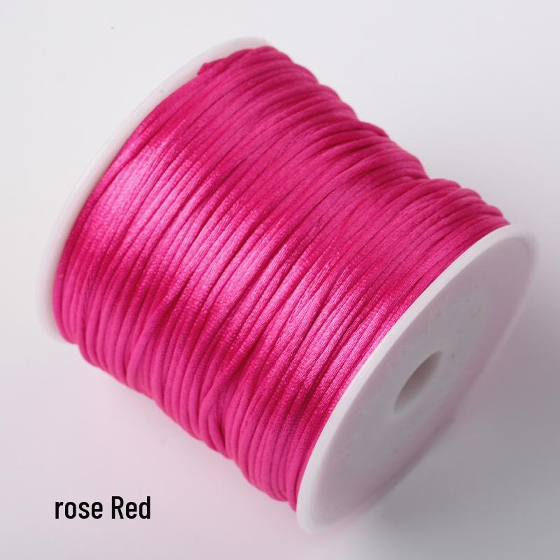 New Small 7# Chinese Knot Rope: Taiwan Silk Red Thread for Weaving Waist Chain