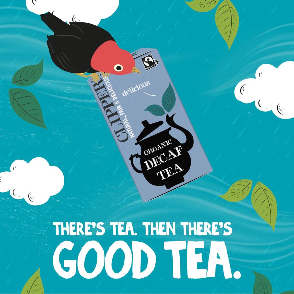 Clipper Certified Assam Blend Decaffeinated Black Tea, 50g (20 x 2.5g tea bags)