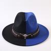 Popular European and American Classic Double-color Wide-brimmed Top Hat Men's and Women's Fashion OL Style Cowboy Hat Jazz Hat