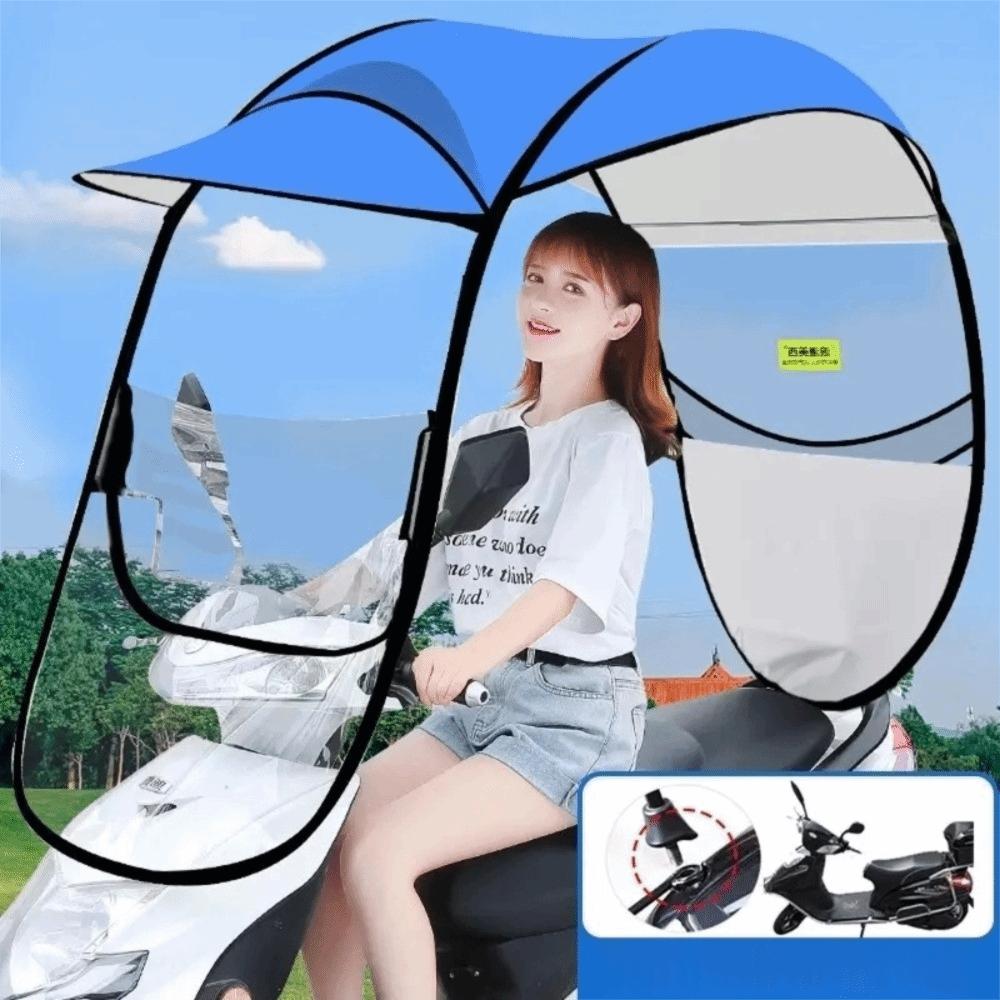 UV Protection Electric Scooter Cover Detachable Vehicle Rain Shelter Motorcycle Rain Cover Summer