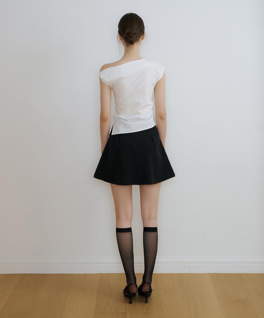 Riorg Ce One Shoulder Blouse White