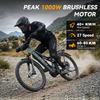 Hedatx TX19 Biciclette Elettriche per Adulti 48V 1000W 19.2Ah Ebike 45km/h Biciclette Elettriche 29 Pollici E Bike Uomo MTB Mountainbike Potente