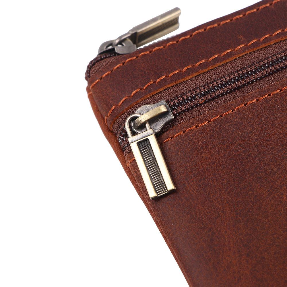 Men Mini Pocket Storage Bag Money Bag Cowhide Coin Purse Clutch Bag Wallet Zero Purse