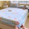 Baumwolle Bedruckte Spannbettlaken für Zuhause Bett Staubdichte Schutzhülle Einzel Doppel Queen King Bett Matratzenbezug