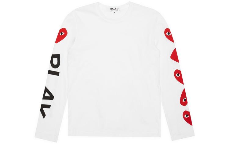 CDG Play Футболки Мужские С Круглым Вырезом Умеренный Прямой Крой AZ-T262-051-1 XL