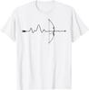 Archer Heartbeat Archery Bow Arrow Bowhunting Hunting Gifts T-Shirt Print On Demand Unisex Summer Streetwear Tops Ropa Hombre