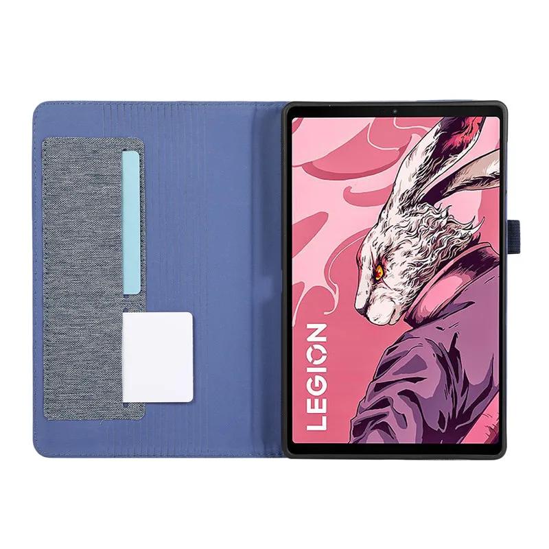 Cloth Solid Protective Funda For Lenovo Legion Y700 Case 8.8 inch 2023 2022 Flip Wallet Slots Shell For Legion Y700 Cover 8.8"