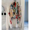 NINA SOLOR Silk-Wool Square Scarf