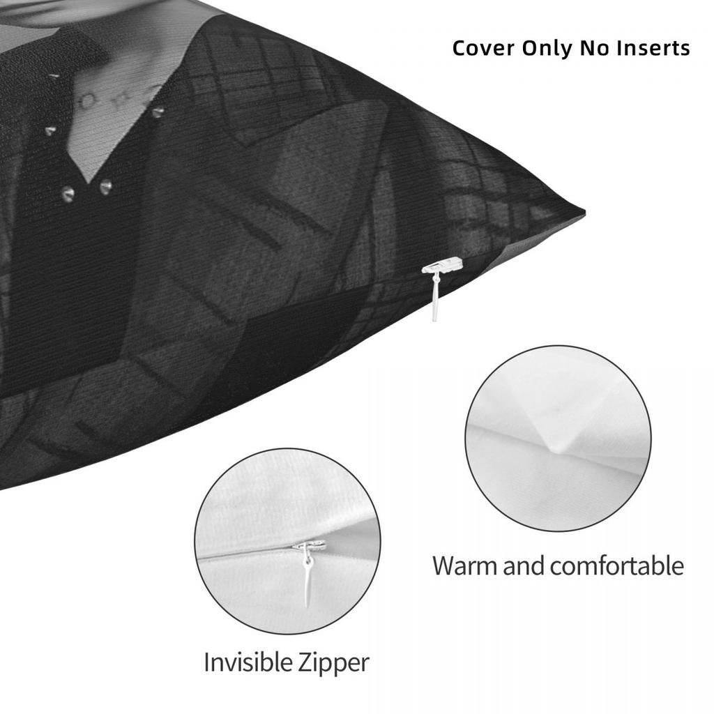 Sung Hanbin Zerobaseone Square Pillowcase Polyester Linen Velvet Pattern Zip Decor Pillow Case Car Cushion Cover