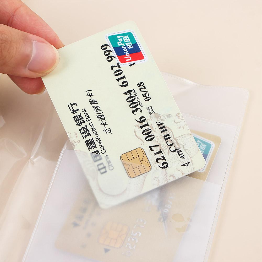 Organizer Travel Protector Waterproof ID Card Protective Case Transparent Passport Case Holder