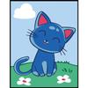 Margot N17 Blue Cat Canvas Kit 20x25 Cm
