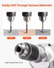 Drill Mixer, 12.7mm Corded Electric Drill Mixer Set, 0-850RPM 3.2A Mixing Drills, Mixing Drills Machine with D-Handle for Drilling & Blending,