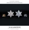 Elegante Schneeflocken Zirkonia Brosche für Damen: Luxuriöse Anstecknadel für Anzüge und Hemden