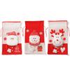 Reindeer Santa Claus Gift Bag Elk Xmas Drawstring Pouch Exquisite Merey Christmas Bag  Party Favors