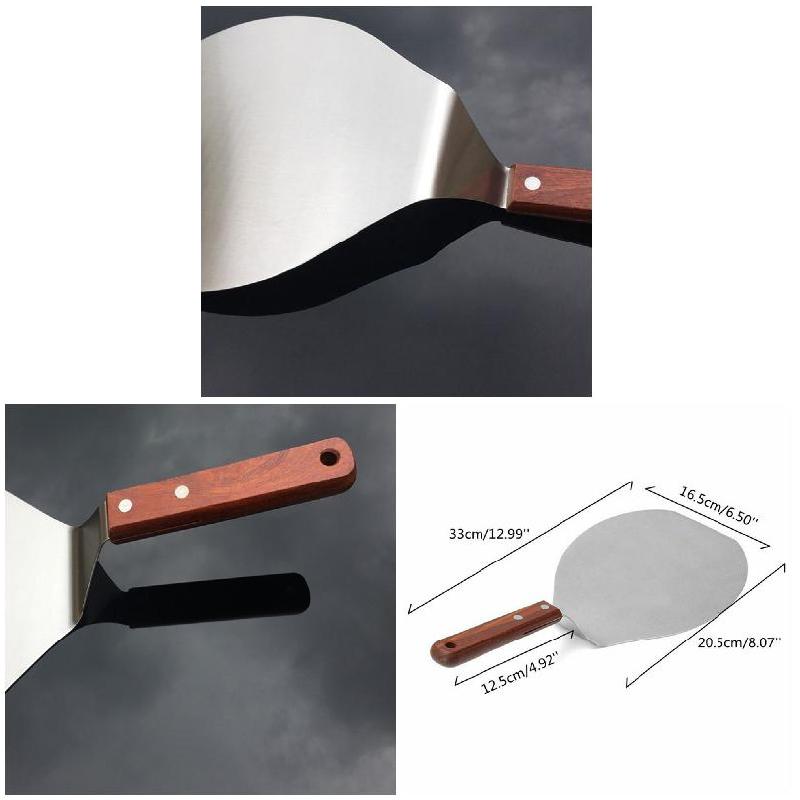 Stainless Steel Pizza Spatula Pie Cake Shovel Pancake Baking Tool For Home Kitchen