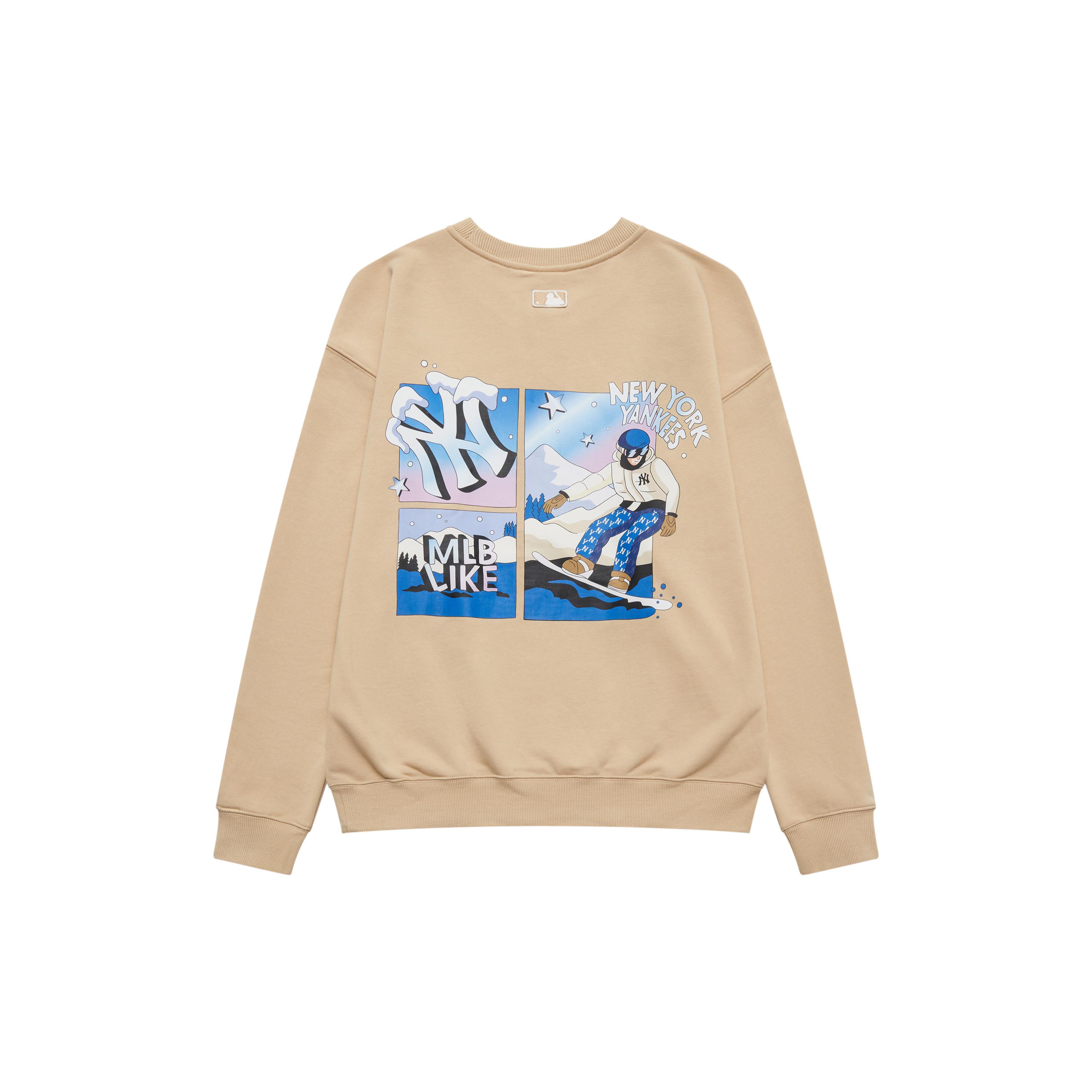 

New MLB Like Series Sweatshirts Unisex Camel 3AMTL0134-50SAL S