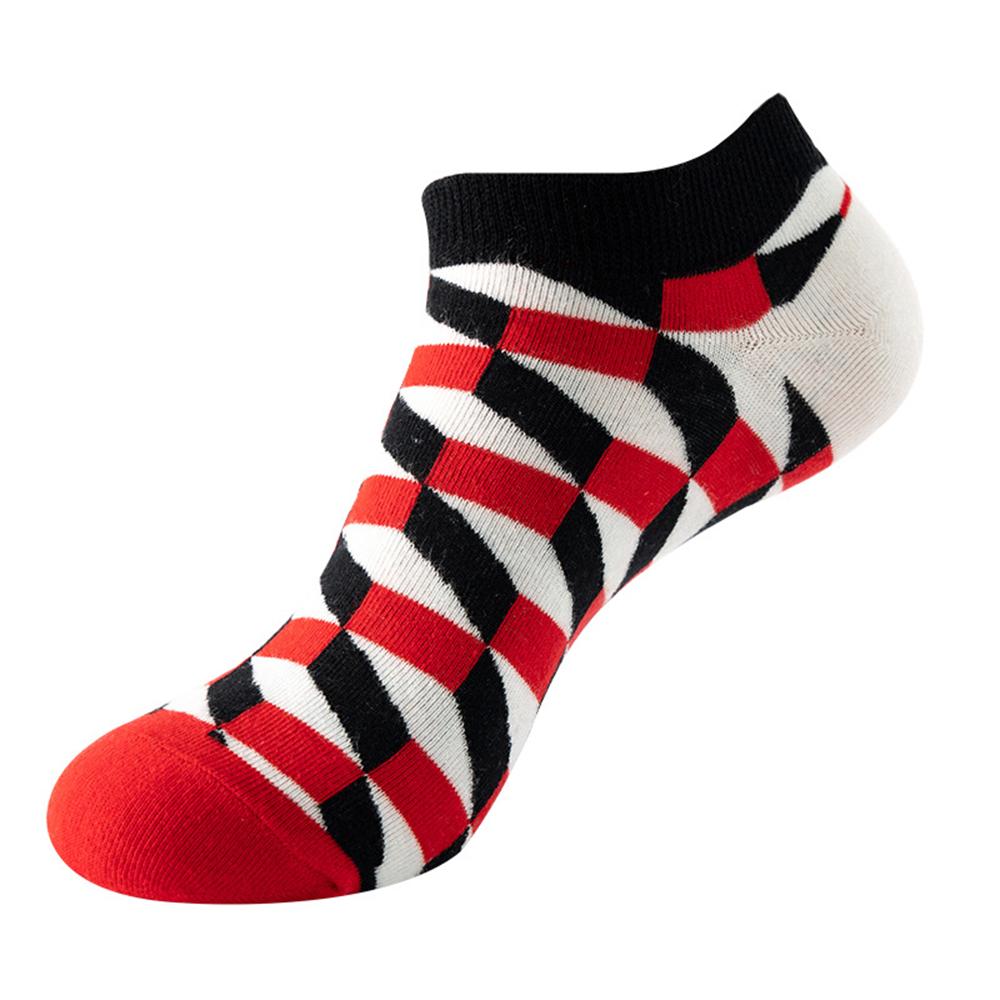 Fashion Funny Men's Hip Hop Harajuku Cartoon Cotton  Fruit Animal Beer Food Happy Casual Business Short Socks Gift Dropship