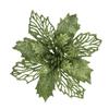Gold Glitter Artificial Christmas Flower Decoration