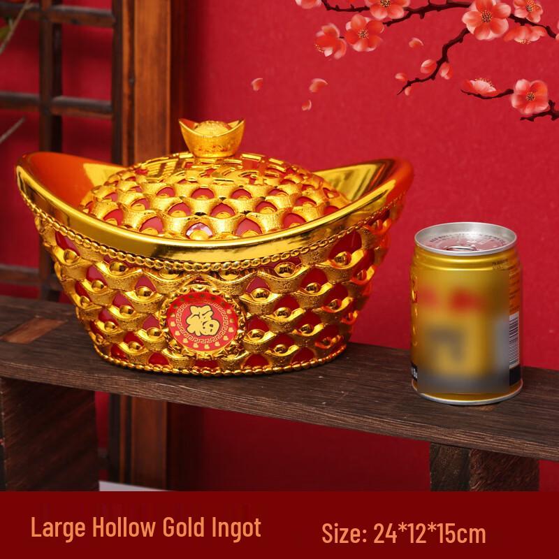 Chinese New Year Hollow Gold Ingot Decor