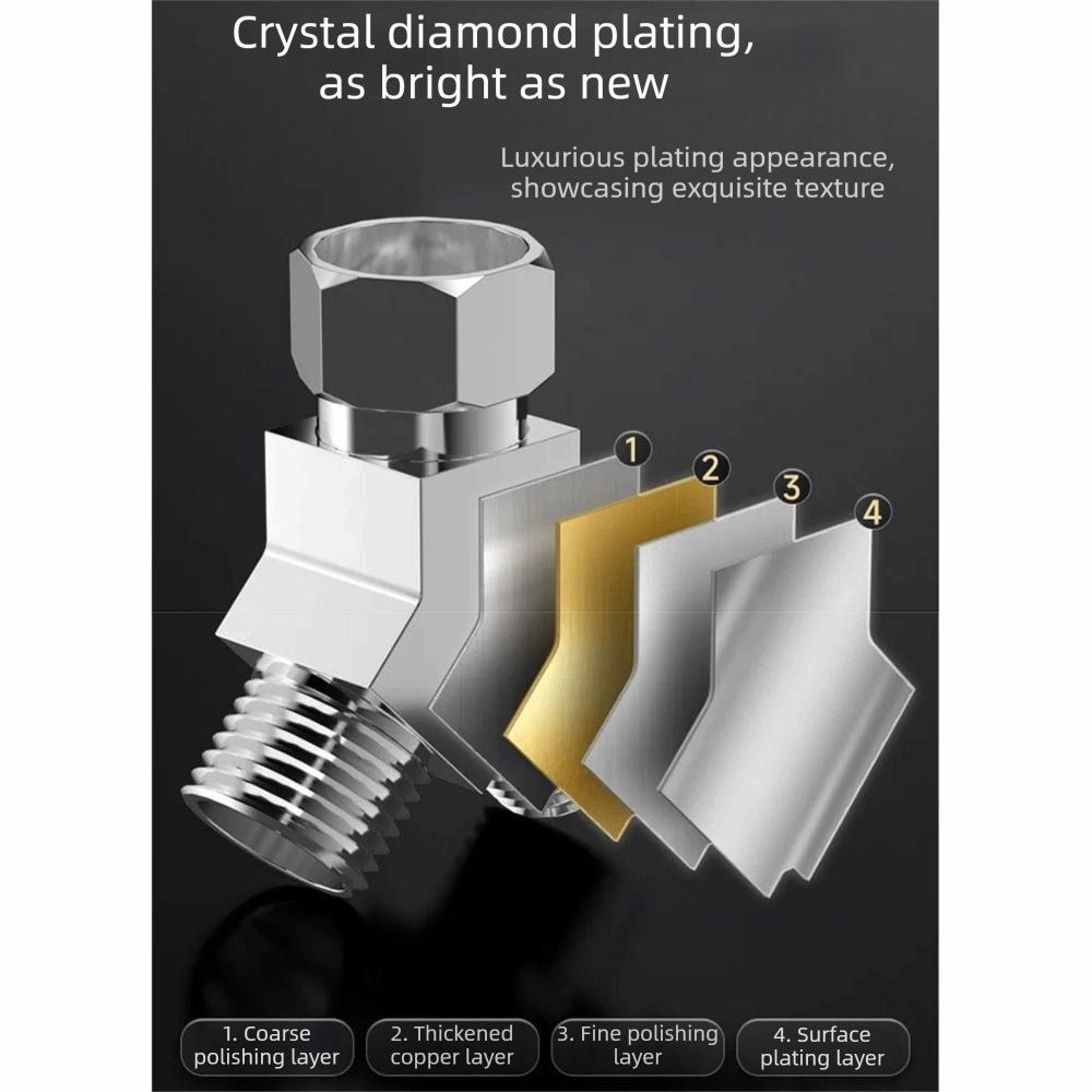 Female/Male Thread Water Pipe Adapter G1/2 Thread Three Way Connector  Bidet Sprayer