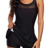 Women's Swimsuit Belly Dress One-piece Swimsuit Plus Size Swimsuit V-Neck Swimsuit